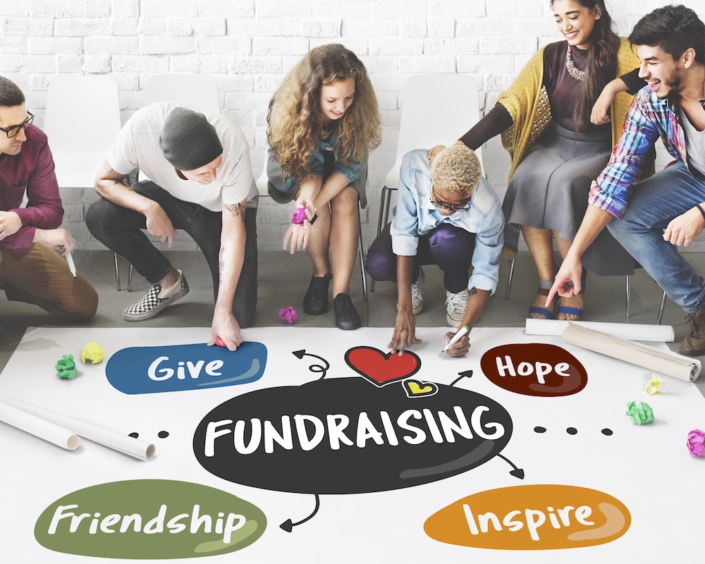 group of young non profit volunteers
